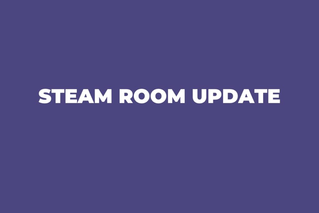 Steam room update