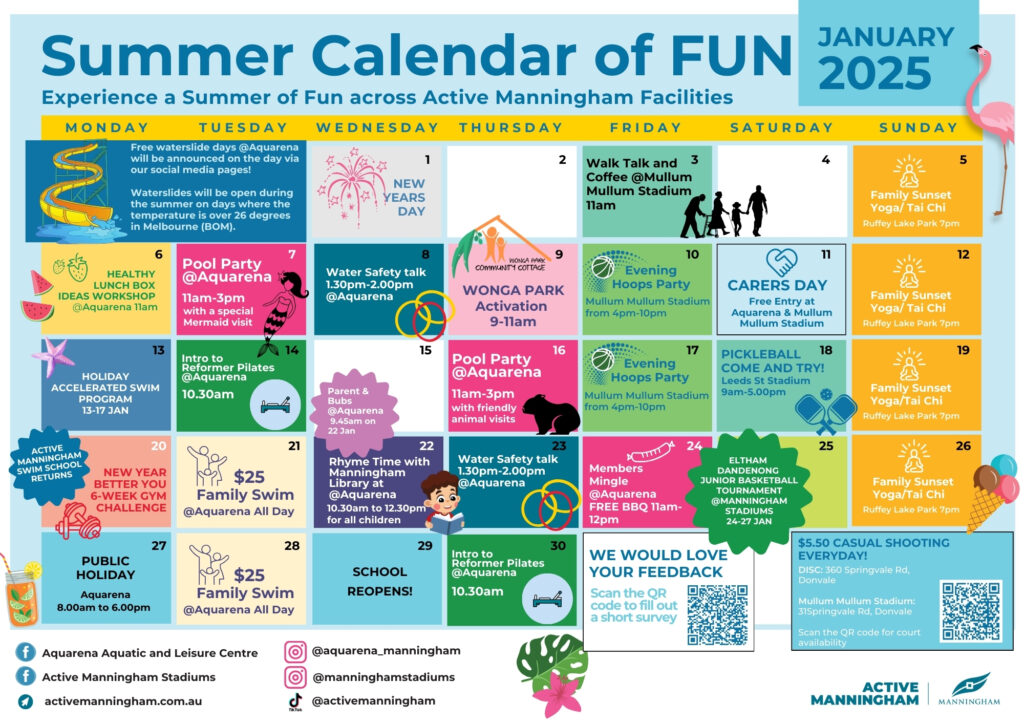 Summer Calendar of FUN 2025